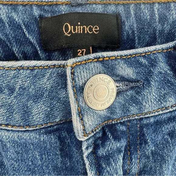 Quince Women's Wide-Leg Blue Jeans - Picture 3 of 5